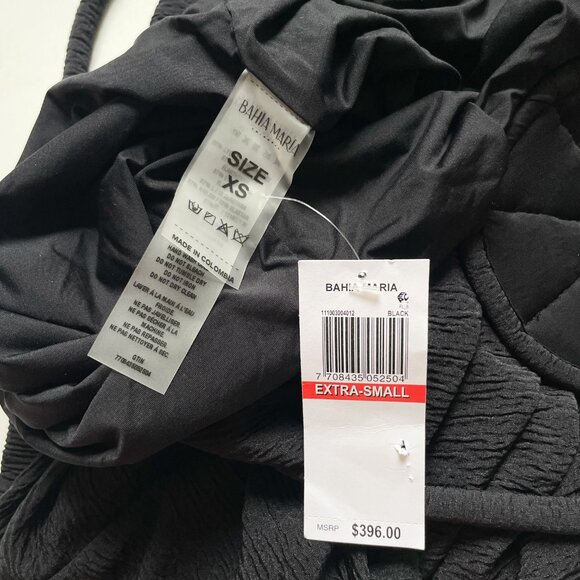 Bahia Maria Coco Maxi Dress Black Size XS NEW NWT - Picture 4 of 10
